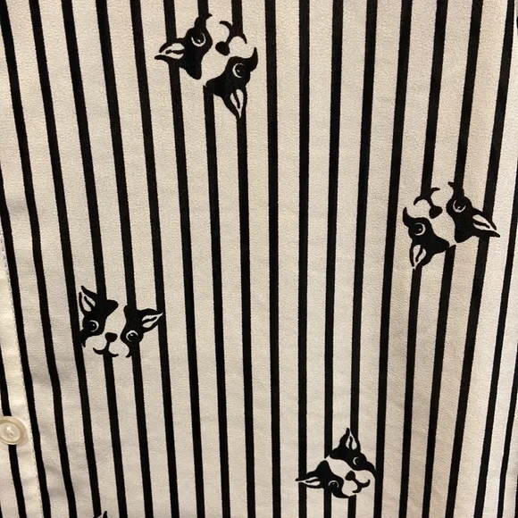 ASOS Black and White Striped Button Down Shirt - Picture 2 of 2